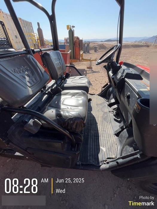 2022 Kubota RTV-X1140W-H Plastic Canopy, Windshield Acrylic Clear, LED Strobe Light, Wire Harness Kit, Back up Alarm