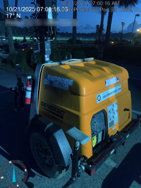 2023 Generac MLT2 Diesel, Flex Switch 120V Input, Powerzone Controller, 
(4) 320W LED Lights, 4kW Generator, 39.9 Gal Fuel Tank, 2" Ball, T3