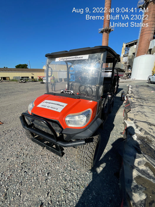 2021 Kubota RTV-X1140W-H Plastic Canopy, Windshield Acrylic Clear, LED Strobe Light, Wire Harness Kit, Back up Alarm