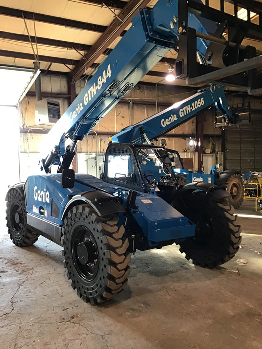 2018 Genie GTH-844 Genie GTH-844 w/ROPS, Work Lights, Solid Tires, RH Cab Mesh, Beacon, 60" Carriage and Forks