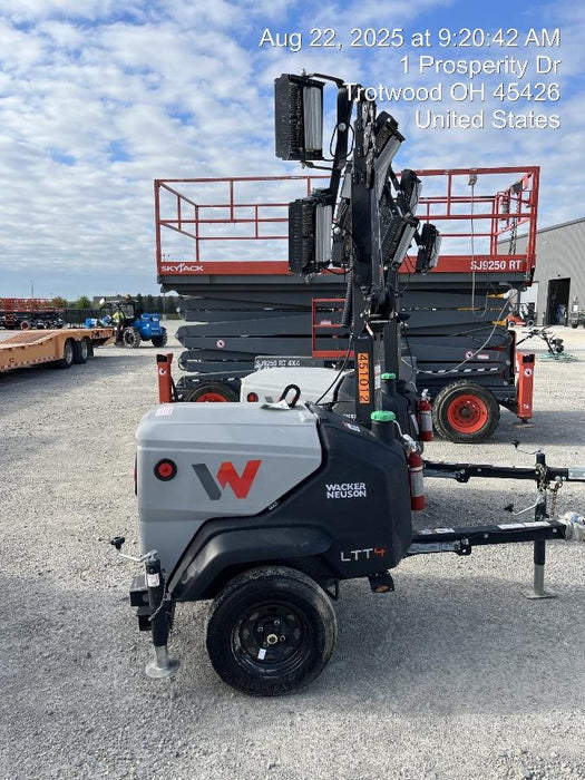 2024 Wacker Neuson LTT4 Diesel, Kohler KDW702, Deep Sea Controller, Auto Start, LED 320W, Bypass Outlet, T3