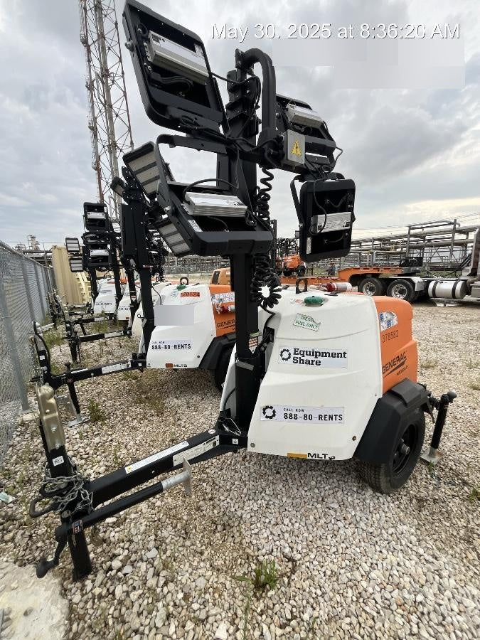 2023 Generac MLT2 Diesel, Flex Switch 120V Input, Powerzone Controller, 
(4) 320W LED Lights, 4kW Generator, 39.9 Gal Fuel Tank, 2" Ball, T3