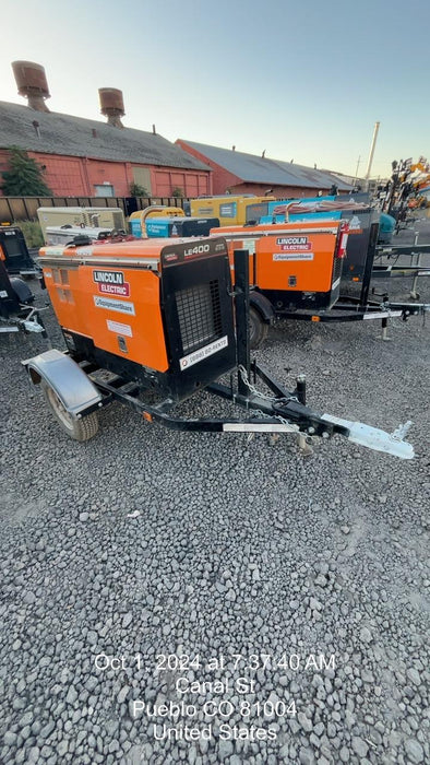 2022 Lincoln Electric LE400 Kubota V1505, Trlr, Cable Rack, Light Kit, ES Decals, T3