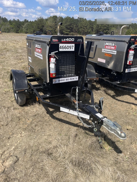 2024 Lincoln Electric LE400 Kubota V1505, Trlr, Cable Rack, Light Kit, ES Decals, T3