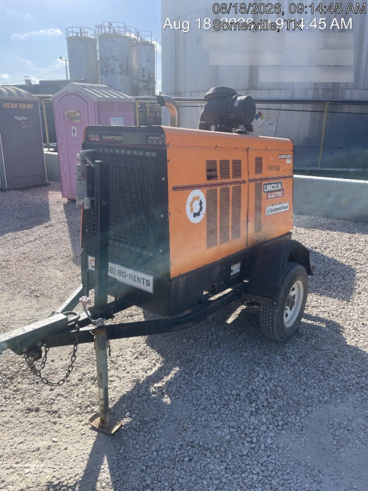 2021 Lincoln Electric Vantage 549X Ready Pak 3, ORANGE (includes trailer, cable rack, fender light kit)