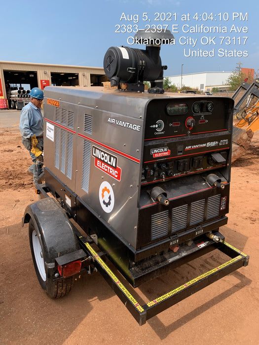 2021 Lincoln Electric Air Vantage 566 Air Vantage 566X Ready Pak 3 (includes trailer, cable rack, fender light kit); no telematics