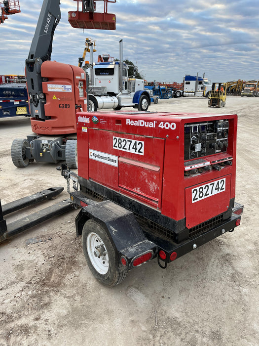 2022 Shindaiwa DGW400MDL Kubota D902 Engine, 23 HP, Dual Op Welder, Wire, Arc, Droop Stick, Tig, and CC Stick Functionality, Simulphase, 3 Phase and 1 Phase Gen Output, Single Axle NB Trlr, Slr Trckl Chrg 12V 12W, Fire Ext
