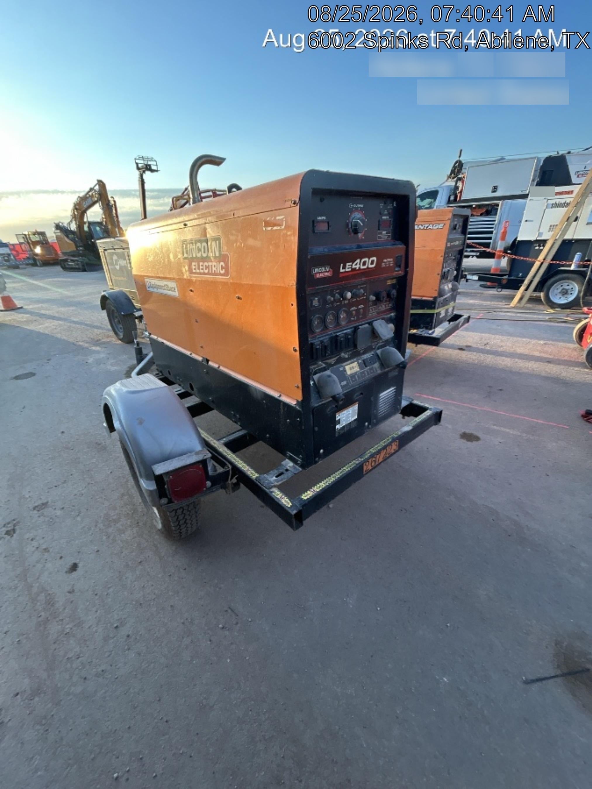 2022 Lincoln Electric LE400 Kubota V1505, Trlr, Cable Rack, Light Kit, ES Decals, T3