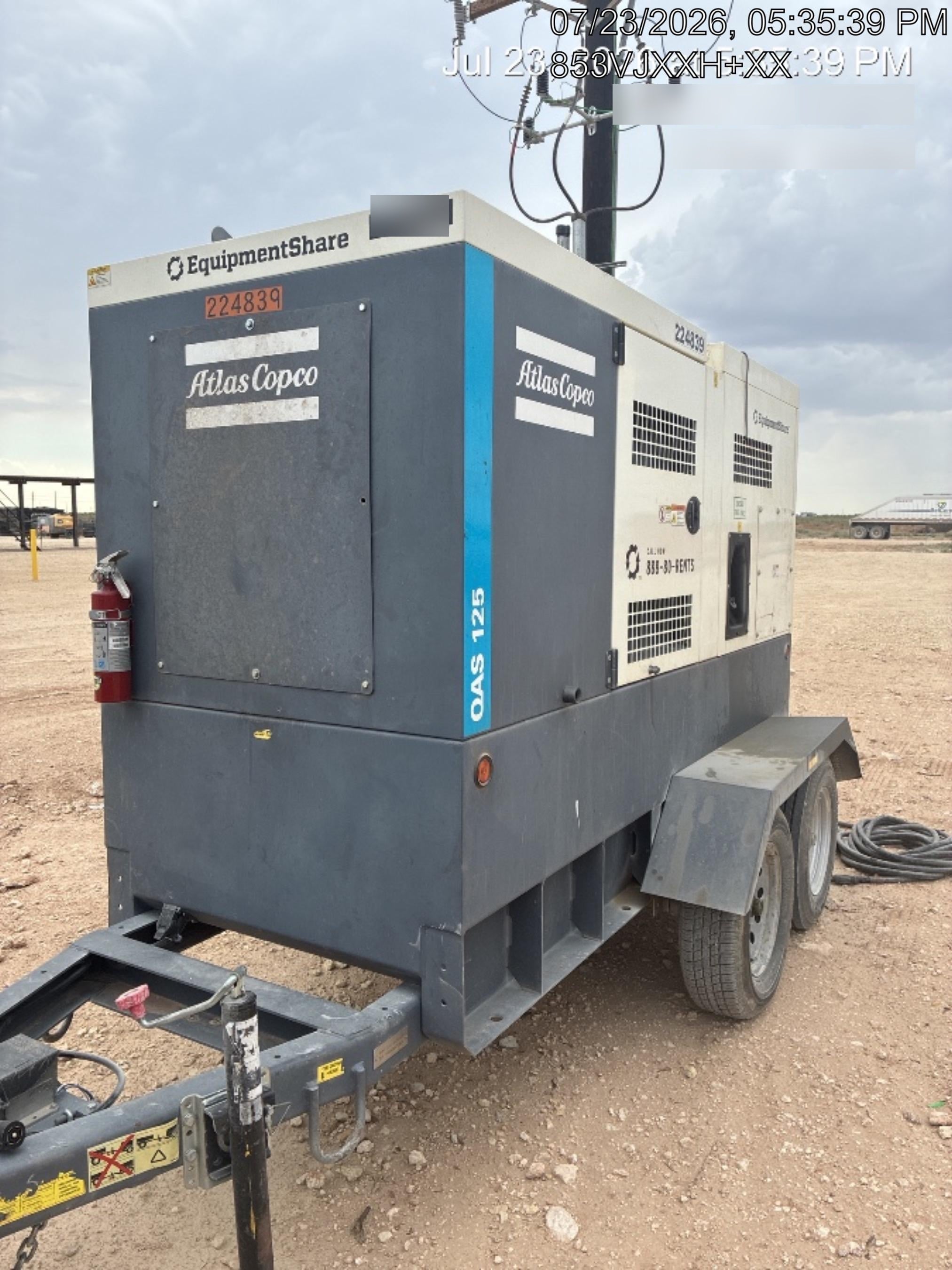 2022 ATLAS COPCO QAS 125