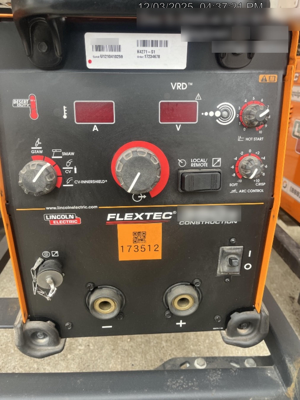 2021 LINCOLN ELECTRIC FLEXTEC 350X