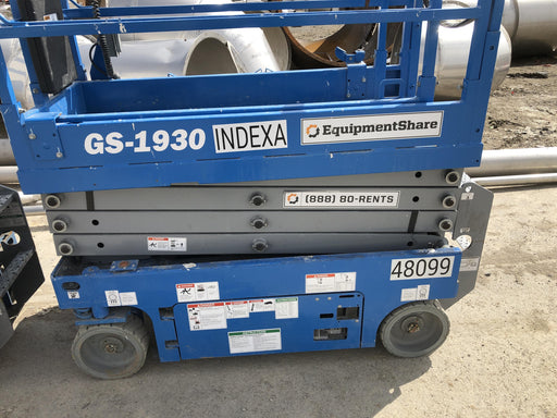 2019 Genie GS-1930 Fixed Rails with Chain Entry