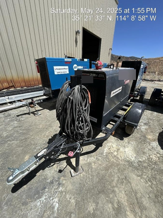 2019 Lincoln Electric Vantage 322 Welder Ready-Pak 3, Two wheel trailer, Fender and Light kit, Cable Rack