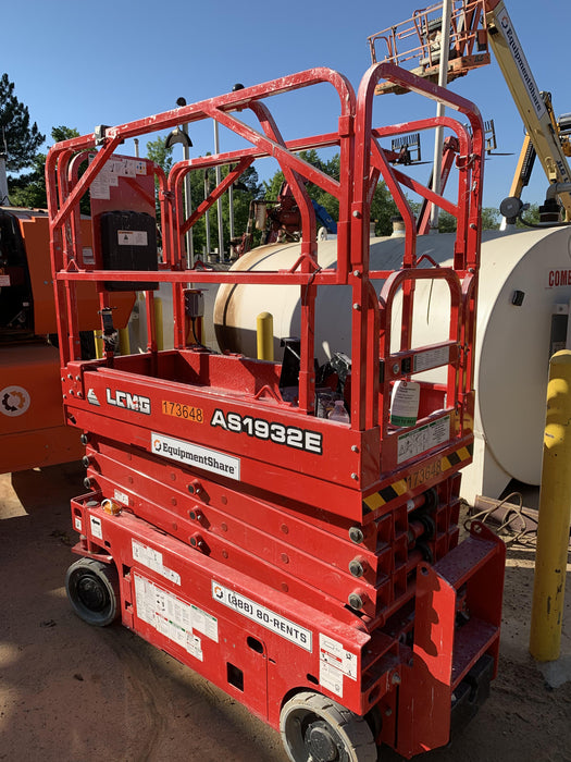 2021 Lgmg AS1932E Electric Drive, Solid Non Marking Tires, Dual Beacons