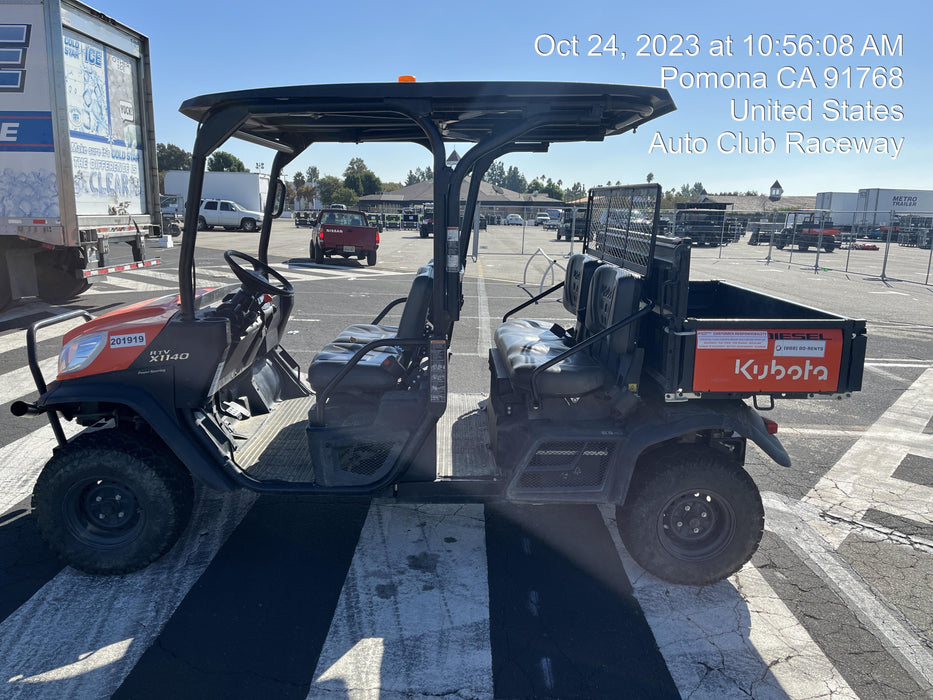 2022 Kubota RTV-X1140W-H Plastic Canopy, Windshield Acrylic Clear, LED Strobe Light, Wire Harness Kit, Back up Alarm