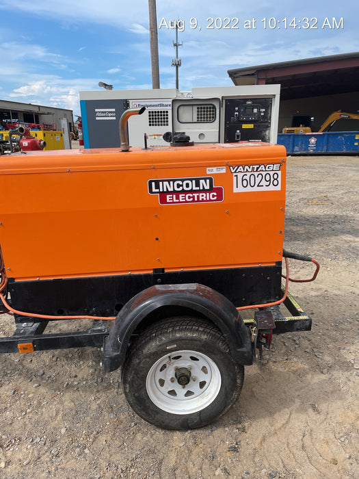 2021 Lincoln Electric Vantage 322 Vantage 322 Ready Pak 3 w/ Decals, ORANGE (includes trailer, cable rack, fender light kit) NO Telematics