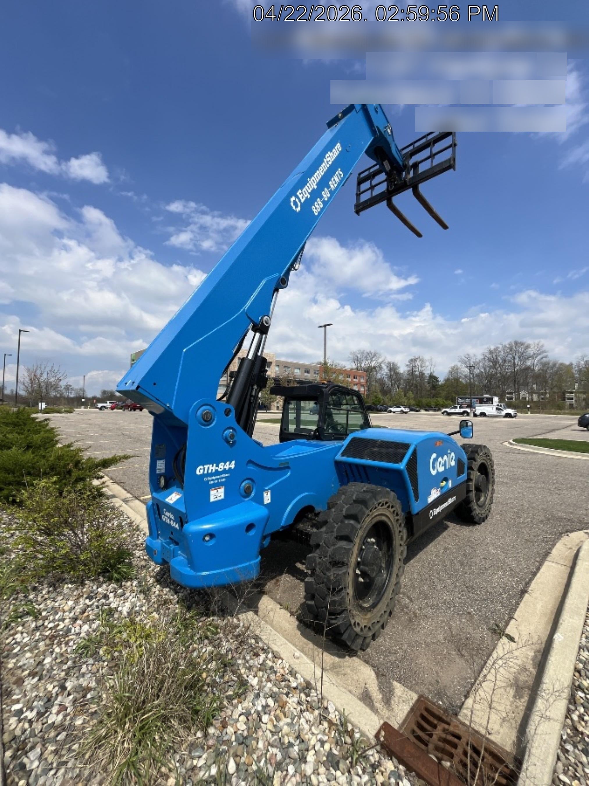2024 Genie GTH-844 74Hp Dsl, Cab/Heat/Air, Sld Tires, LED WL, Bcn, L Hook, T3 + Access Control