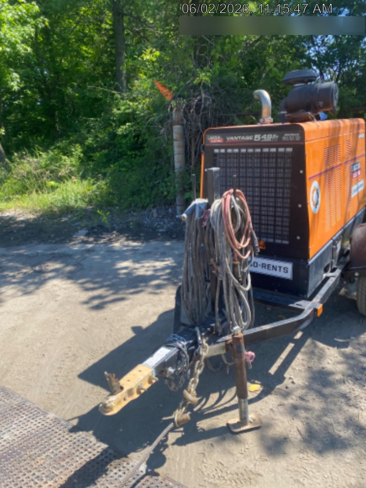 2021 Lincoln Electric Vantage 549X Ready Pak 3, ORANGE (includes trailer, cable rack, fender light kit)