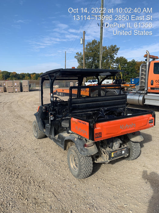 2022 Kubota RTV-X1140W-H Plastic Canopy, Windshield Acrylic Clear, LED Strobe Light, Wire Harness Kit, Back up Alarm