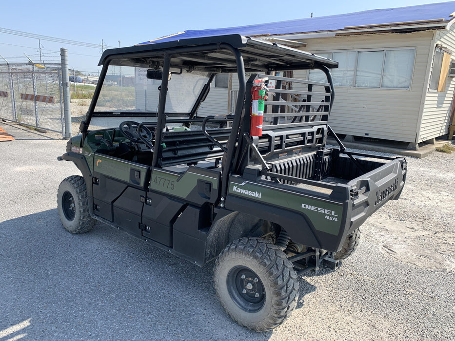 2019 Kawasaki Mule PRO-DXT Standard Options, Backup Alarm, Beacon, Plastic Hard Top, Poly Windshield, Horn Kit
