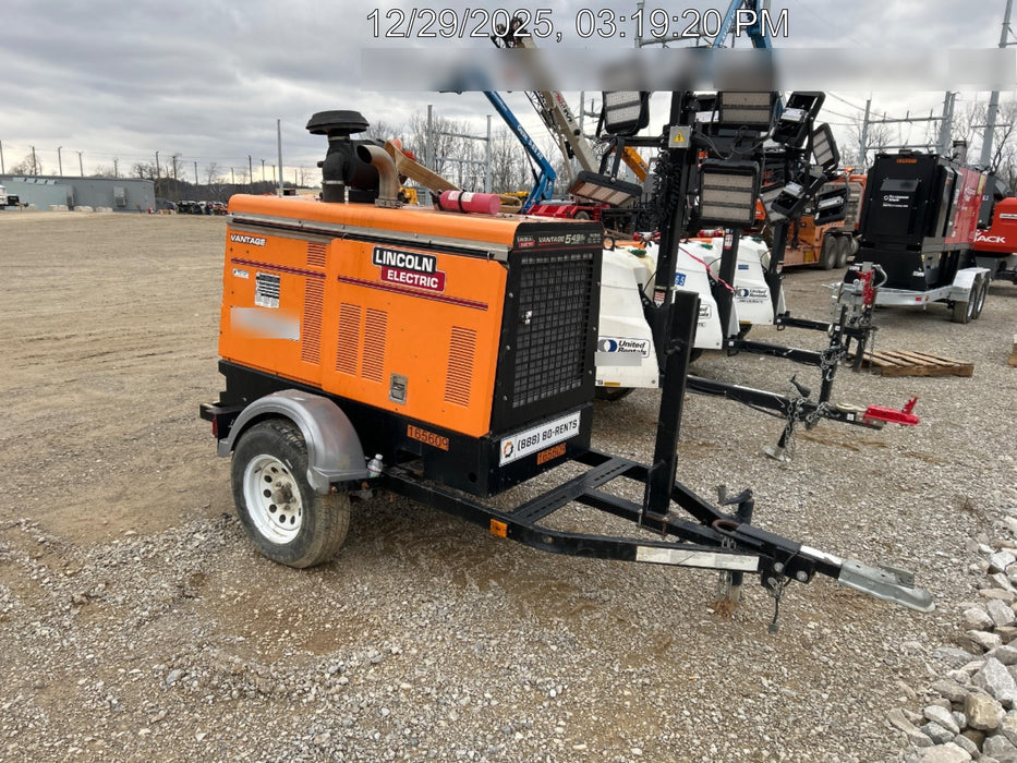 2021 Lincoln Electric Vantage 549X Ready Pak 3, ORANGE (includes trailer, cable rack, fender light kit)
