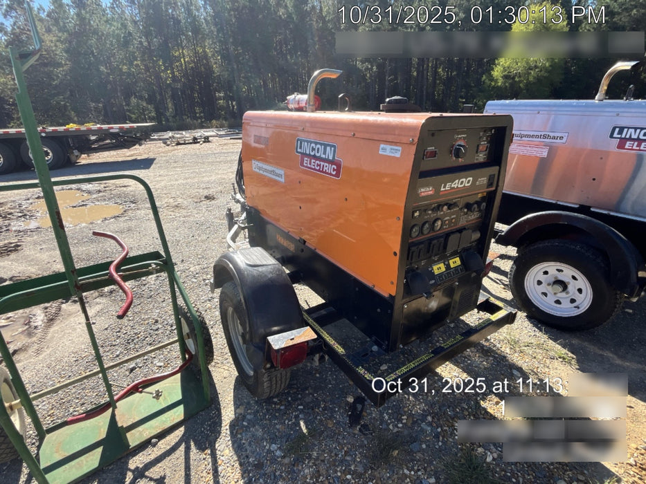 2022 Lincoln Electric LE400 Kubota V1505, Trlr, Cable Rack, Light Kit, ES Decals, T3