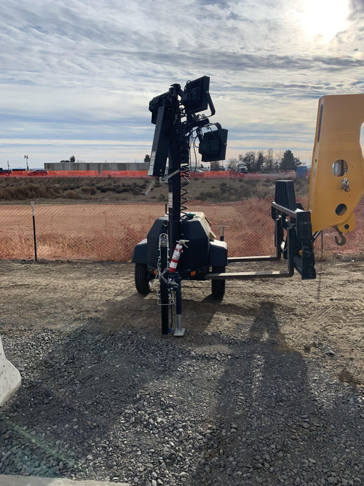 2020 Allmand NLV3GR (4) LED Light Fixture 350W, 23' Vertical Mast, 3kW Prime, Towable, Deep Sea L401, Leveling Jacks, Yanmar T4F 5.8hp