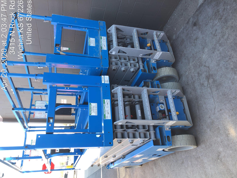 2019 Genie GS-2632 Folding rails with half height swing gate