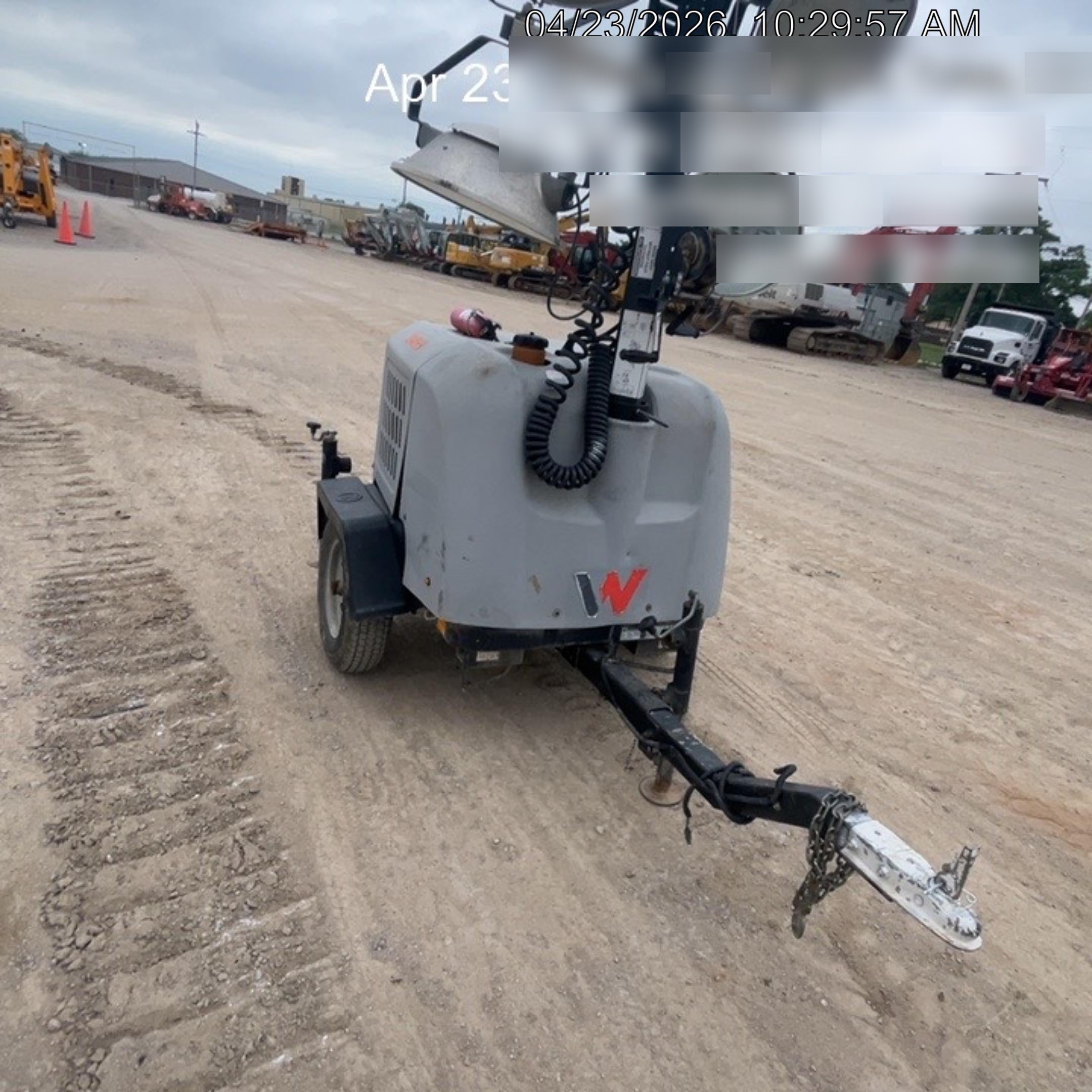 2019 Wacker Neuson LTV6L-MH Wacker Neuson LTV6L Mobile Light Tower w/Fuel Level Sensor Installed