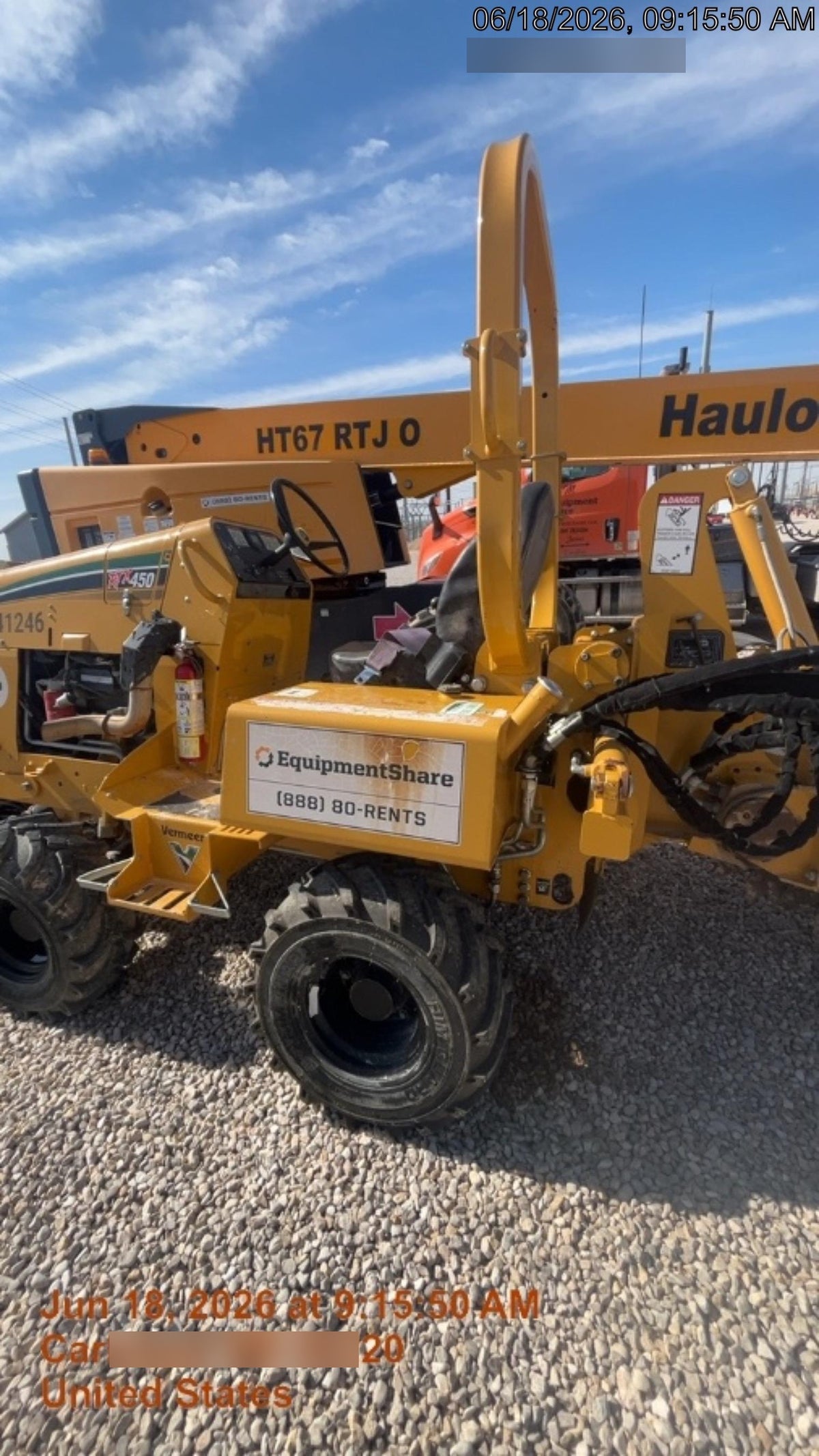 2019 VERMEER RTX450