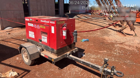 2022 Shindaiwa DGW400MDL Kubota D902 Engine, 23 HP, Dual Op Welder, Wire, Arc, Droop Stick, Tig, and CC Stick Functionality, Simulphase, 3 Phase and 1 Phase Gen Output, Single Axle NB Trlr, Slr Trckl Chrg 12V 12W, Fire Ext