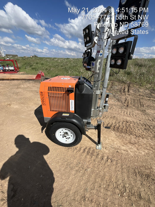 2024 Wanco WLTT-4MM4K Diesel, Deep Sea Controller, Shore Power Plug, Auto Start, (4) 350W LED Floodlights, 4kW Generator, 60 Gal Fuel Tank, 2" Ball, T3