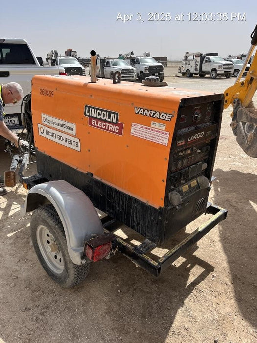 2022 Lincoln Electric LE400 Kubota V1505, Trlr, Cable Rack, Light Kit, ES Decals, T3