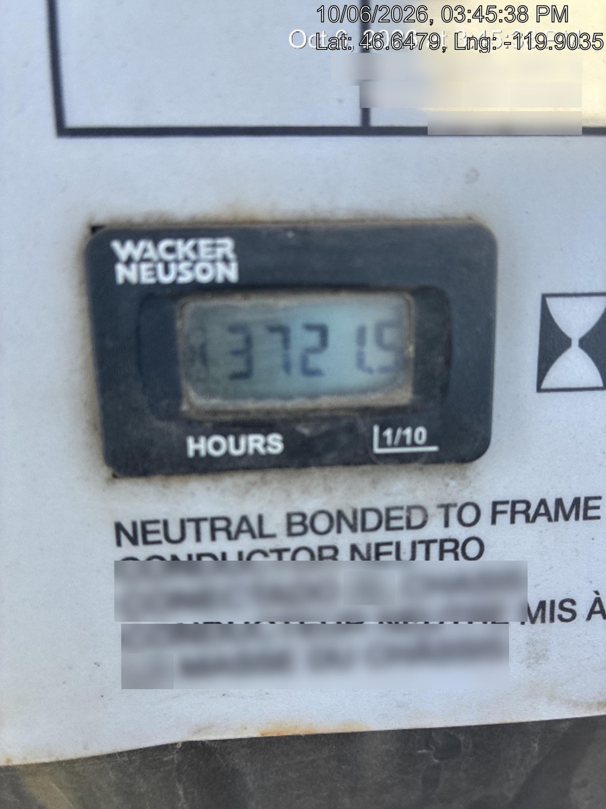 2017 Wacker Neuson LTV6L-MH Wacker Neuson 6 kW Towable Light Generator