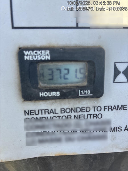 2017 Wacker Neuson LTV6L-MH Wacker Neuson 6 kW Towable Light Generator
