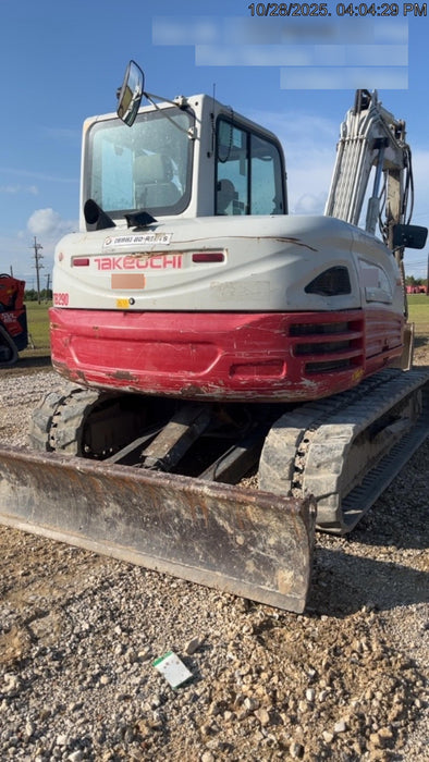 2019 Takeuchi TB290 Takeuchi TB290 Cab/Heat/AC w/Rubber Tracks, Auxiliary Hydraulics, Dozer Blade, Manual QC, 18/24/36" Buckets, Hydraulic Thumb Installed