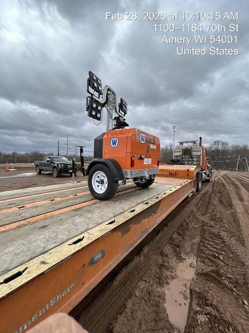 2024 Wanco WLTT-4MM4K Diesel, Deep Sea Controller, Shore Power Plug, Auto Start, (4) 350W LED Floodlights, 4kW Generator, 60 Gal Fuel Tank, 2" Ball, T3