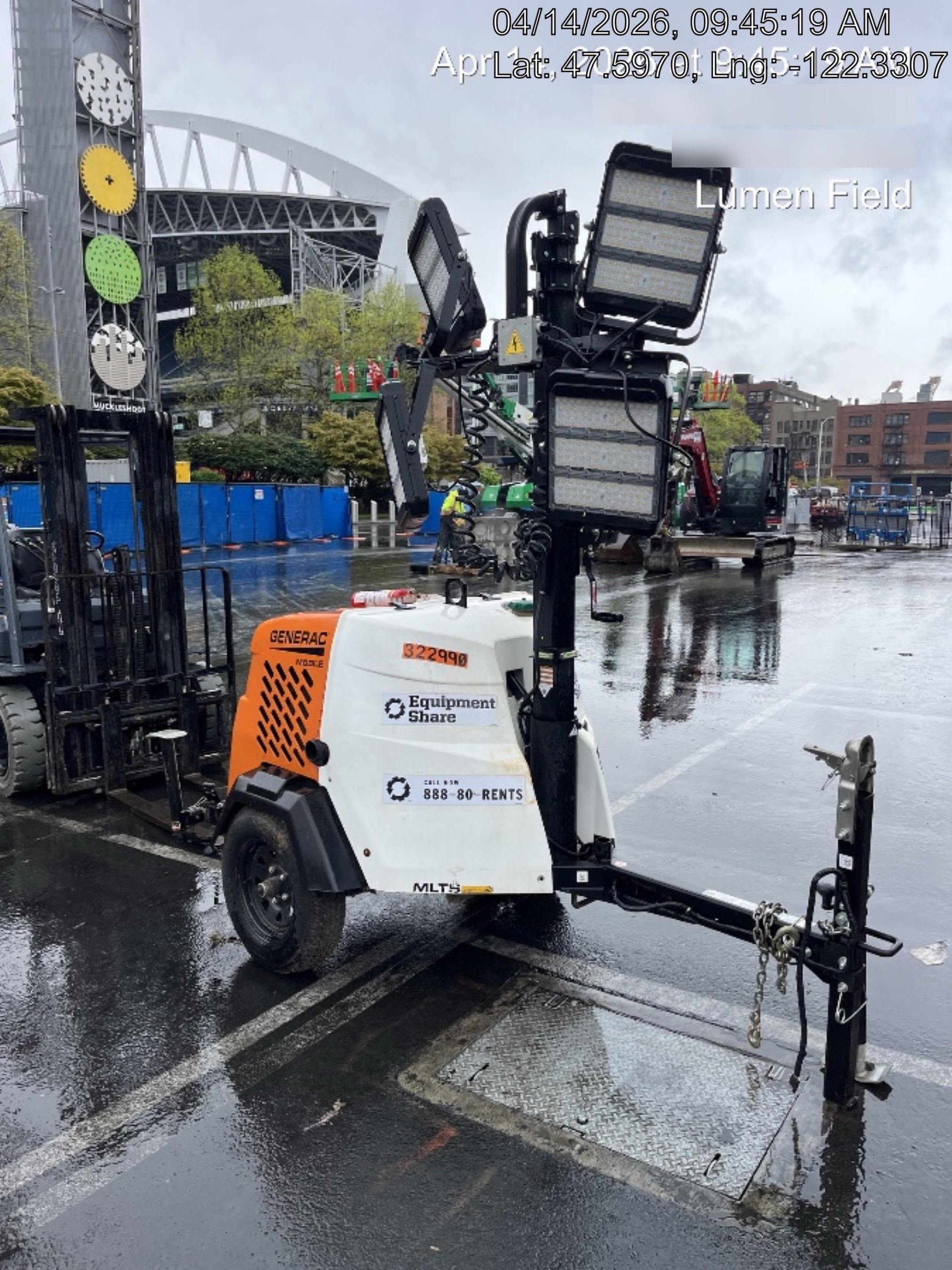 2023 Generac MLT2 Diesel, Flex Switch 120V Input, Powerzone Controller, (4) 320W LED Lights, 4kW Generator, 39.9 Gal Fuel Tank, 2" Ball, T3