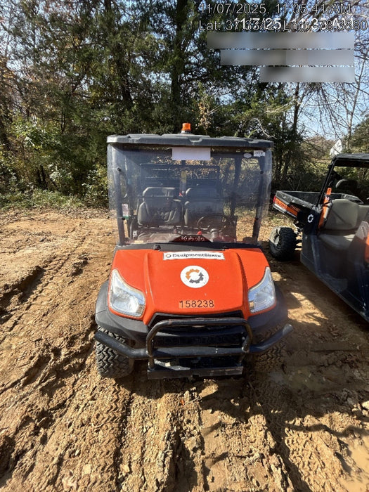 2021 Kubota RTV-X1140W-H Plastic Canopy, Windshield Acrylic Clear, LED Strobe Light, Wire Harness Kit, Back up Alarm