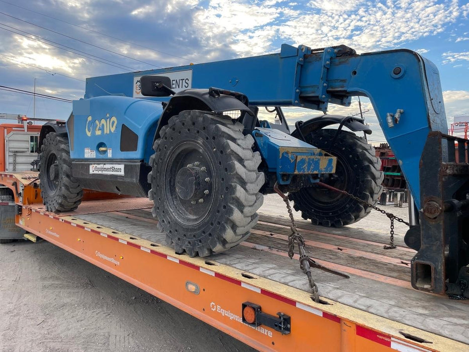 2019 Genie GTH-844 Canopy, Solid RT Tires, LED Work Lights, Beacon 60" QA Carriage, 48" Forks