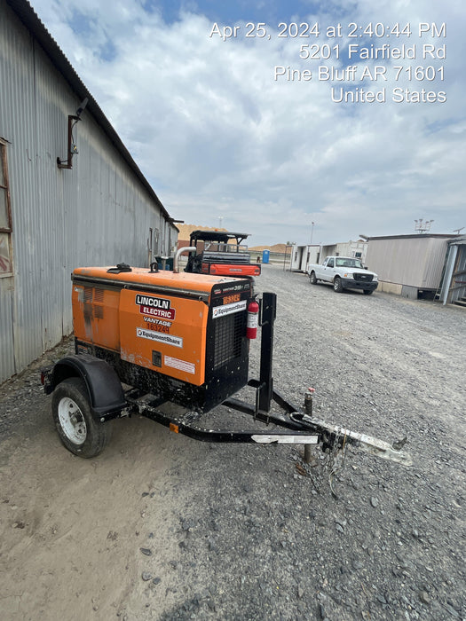 2021 Lincoln Electric Vantage 322 Vantage 322 Ready Pak 3 w/ Decals, ORANGE (includes trailer, cable rack, fender light kit) NO Telematics