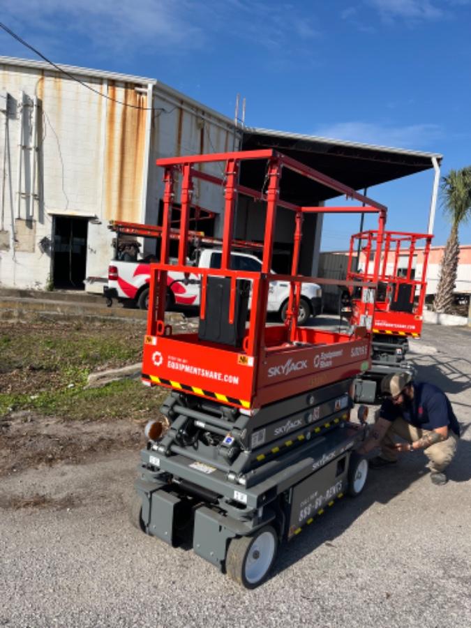 2024 Skyjack SJ3219 Electric Drive, Sld NM Tires, DBcns, RFRails, Power to Platform, T3 + Access Control