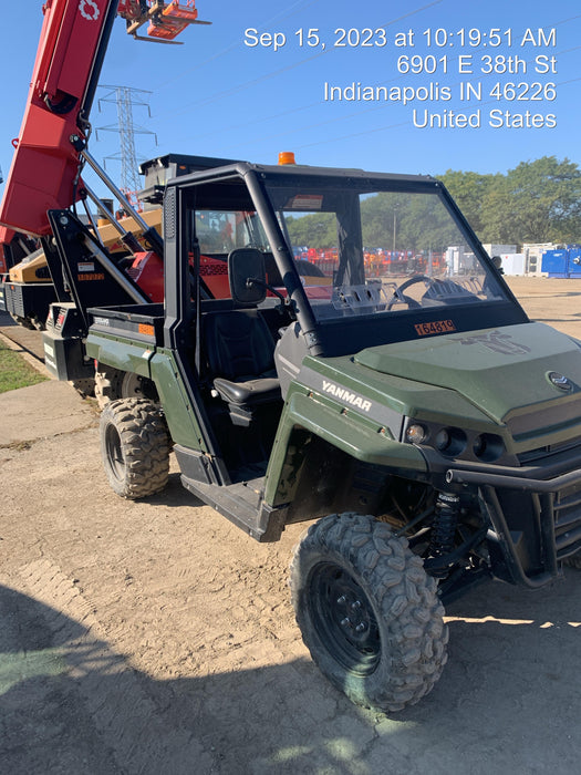 2021 Yanmar YU1000 Canopy, Steel Wheel, Poly WindShield, Beacon, Backup Alarm