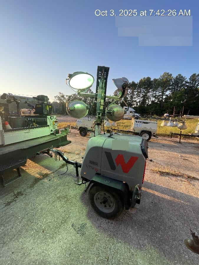 2019 Wacker Neuson LTV6L-MH Wacker Neuson LTV6L Mobile Light Tower w/Fuel Level Sensor Installed