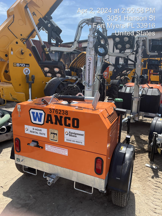 2023 Wanco WLTT-4MM4K Diesel, Deep Sea Controller, Shore Power Plug, Auto Start, (4) 350W LED Floodlights, 4kW Generator, 60 Gal Fuel Tank, 2" Ball, T3