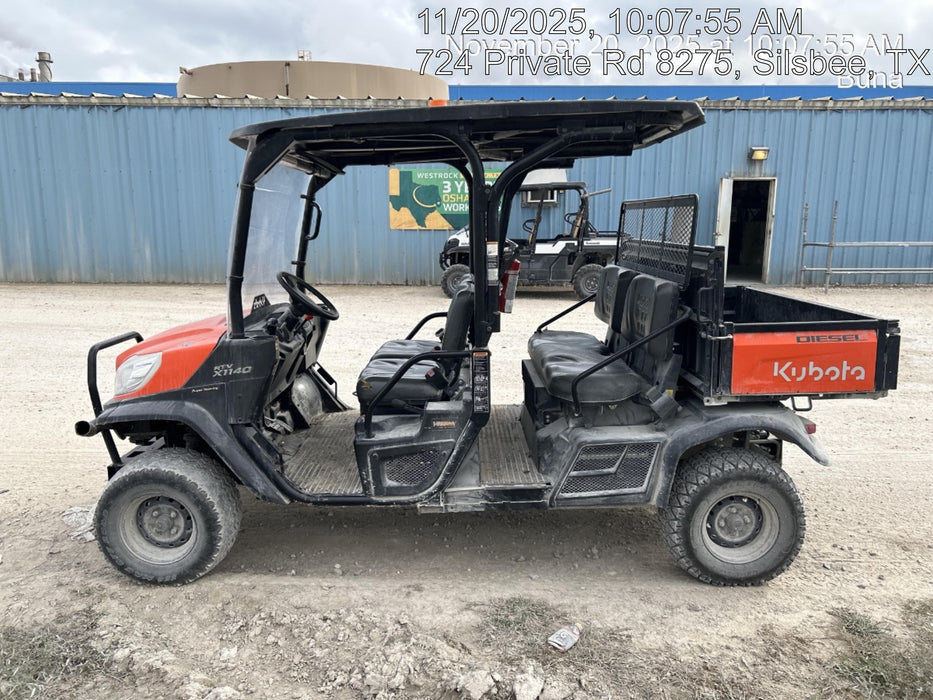 2021 Kubota RTV-X1140W-H Plastic Canopy, Windshield Acrylic Clear, LED Strobe Light, Wire Harness Kit, Back up Alarm