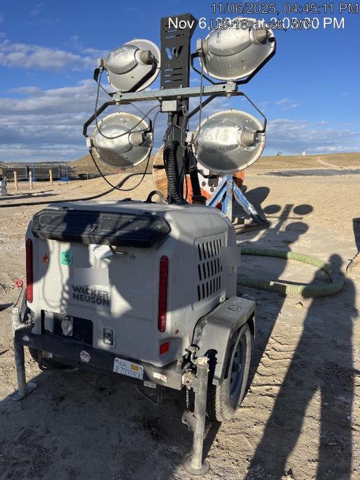 2019 Wacker Neuson LTV6L-MH Wacker Neuson LTV6L Mobile Light Tower w/Fuel Level Sensor Installed