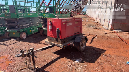 2022 Shindaiwa DGW400MDL Kubota D902 Engine, 23 HP, Dual Op Welder, Wire, Arc, Droop Stick, Tig, and CC Stick Functionality, Simulphase, 3 Phase and 1 Phase Gen Output, Single Axle NB Trlr, Slr Trckl Chrg 12V 12W, Fire Ext
