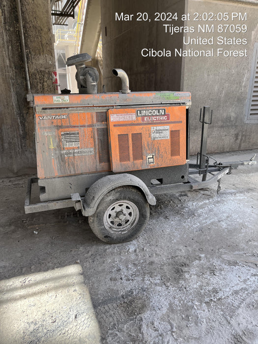 2022 Lincoln Electric Vantage 549X Crosslink Technology, Trailer Mounted, ES Decals, T3