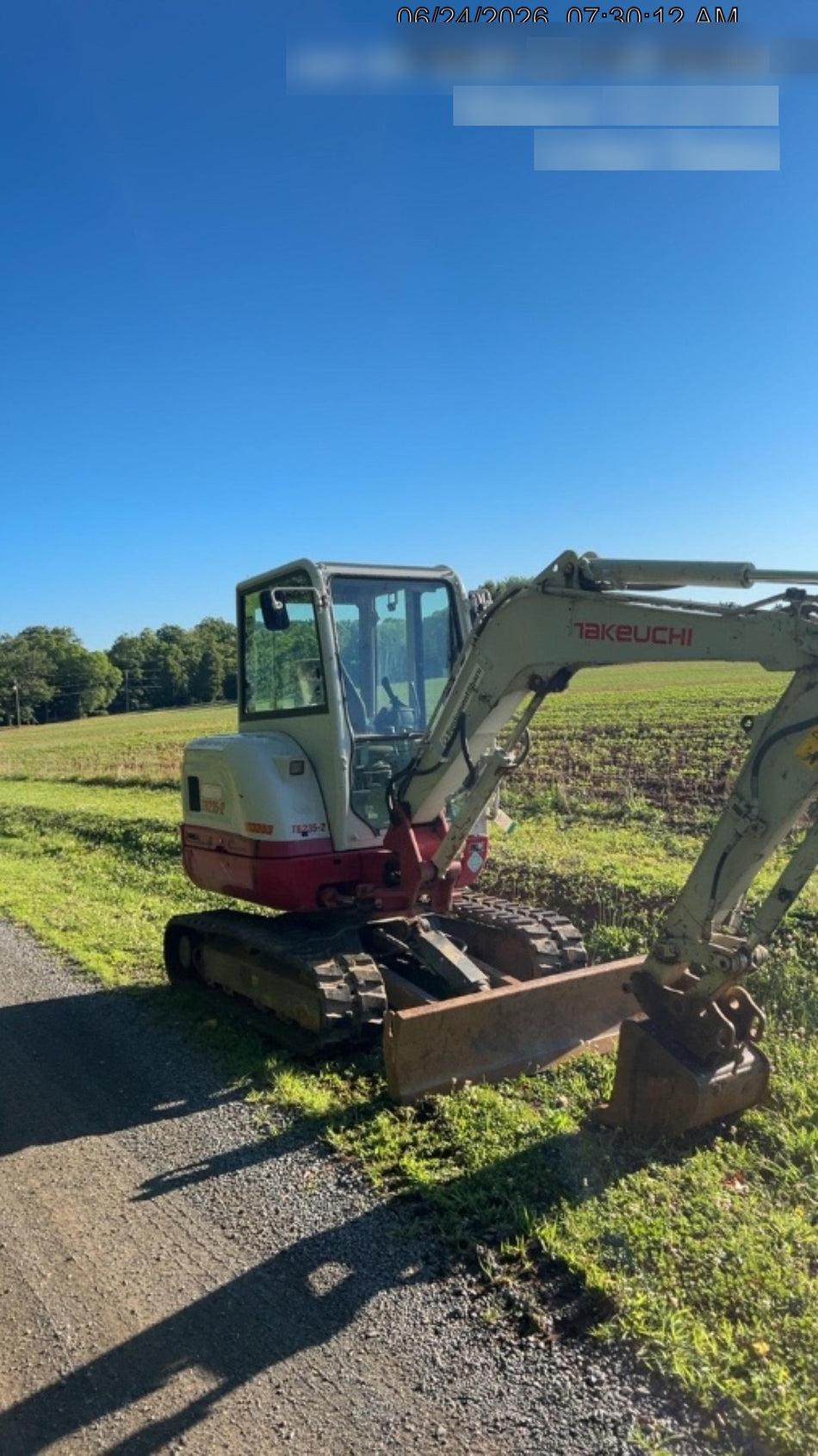 2020 Takeuchi TB235-2CR Cab/Heat/Air, Rubber Tracks, Manual TAG QC