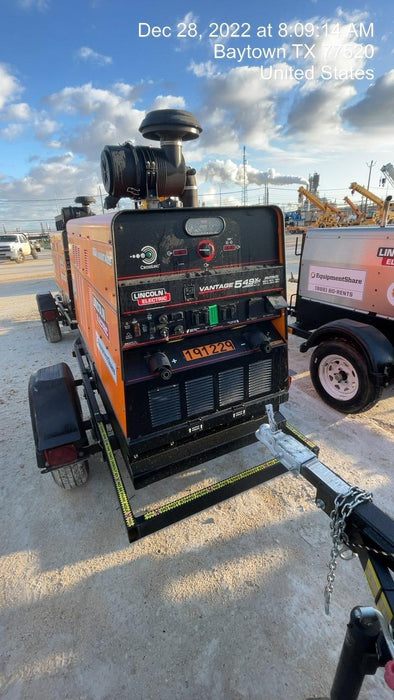 2021 Lincoln Electric Vantage 549X Ready Pak 3, ORANGE (includes trailer, cable rack, fender light kit)